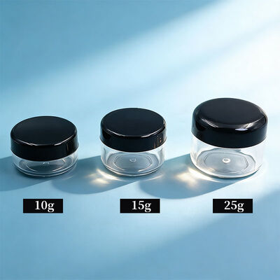 Frasco de creme cosmético pessoal 10g 15g 25g Frasco de creme plástico PP