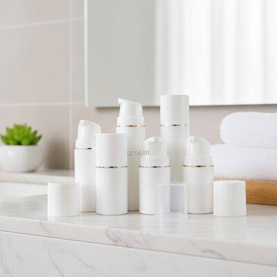 50 ml de garrafa de pulverizador de bomba sem ar de plástico PP para soro e creme facial de cuidados com a pele