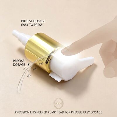 Bomba Dosadora para Loção Compatível com REACH 28/410 Dosagem de Precisão de 1.2ml Trava Esquerda-Direita para Embalagens Europeias de Skincare OEM