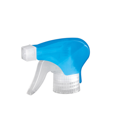 Pulverizador plástico azul transparente 28/410 do disparador para a água de limpeza