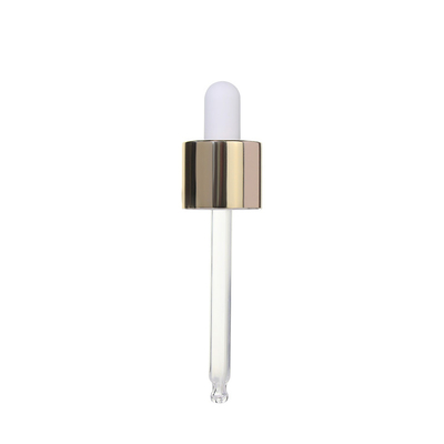 Conta-gotas de vidro cosmético de alumínio 20mm para o óleo essencial dos cuidados com a pele