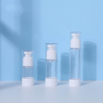 Garrafas mal ventiladas cosméticas plásticas da bomba para a loção de creme 15ml 30ml 50ml dos olhos da cara