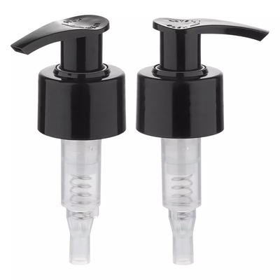 Matte Black Lotion Pump plástico Handwash 28/410 com da esquerda à direita o fechamento