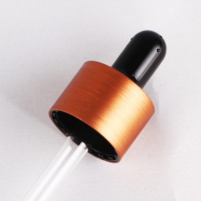 18mm escovou o tampão de alumínio do conta-gotas do fechamento para a garrafa de óleo essencial 18/410