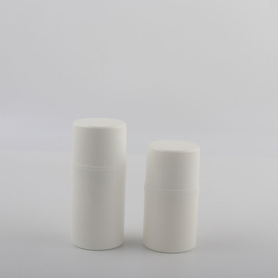 Garrafa de creme mal ventilada de empacotamento cosmética plástica branca 30ml 50ml 80ml do soro dos PP