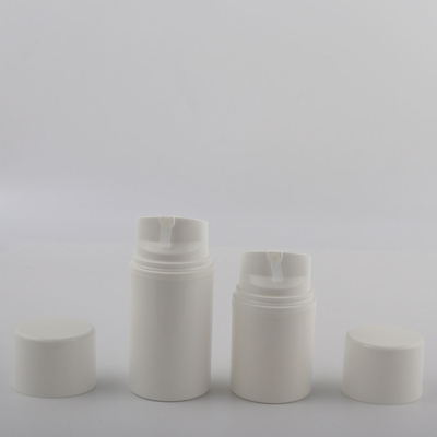 Garrafa de creme mal ventilada de empacotamento cosmética plástica branca 30ml 50ml 80ml do soro dos PP