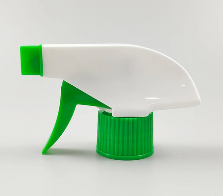 28/410 Pulverizador Branco Verde gatilho para garrafa de limpeza