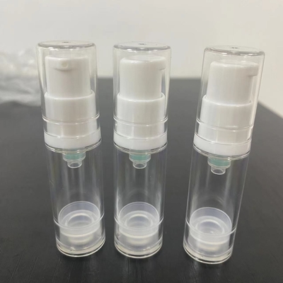 5 ml de Loção Flascas de bomba sem ar de plástico Cosmético Flasca de loção AS material