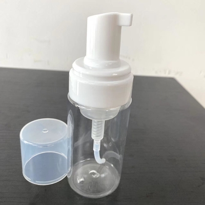 Garrafa PET natural de 100 ml com bomba de espuma para sapatos limpos e loção corporal de shampoo