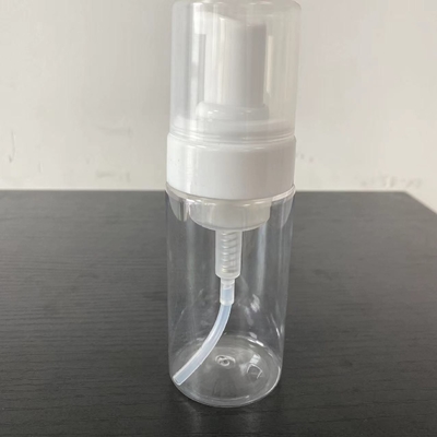 Garrafa PET natural de 100 ml com bomba de espuma para sapatos limpos e loção corporal de shampoo