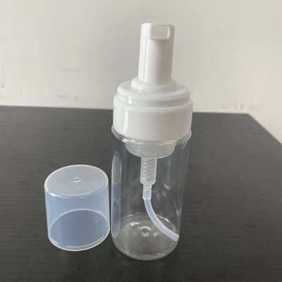 Garrafa PET natural de 100 ml com bomba de espuma para sapatos limpos e loção corporal de shampoo