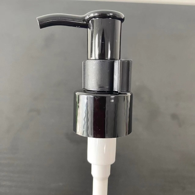 28 410 Bomba de óleo para cabelo de plástico PP preto Botella de óleo essencial Bomba de dispensador de cosméticos para uso diário