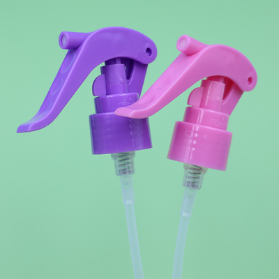 Colorido e fino Mini Trigger Sprayer 20/410 24/410 28/410 Com Desafio de Botão de Bloqueio Para garrafas de spray de névoa de água Odm Oem