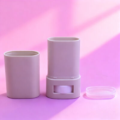 Embalagem de Desodorante em Bastão Twist Up Oval Plano Personalizado 15g 20g Recarregável para Desodorante Corporal e Protetor Solar