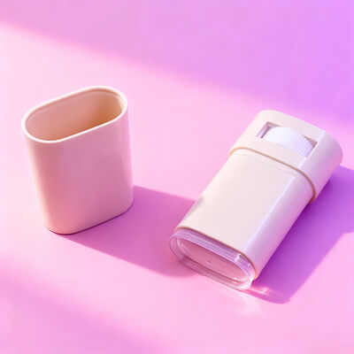 Embalagem de Desodorante em Bastão Twist Up Oval Plano Personalizado 15g 20g Recarregável para Desodorante Corporal e Protetor Solar