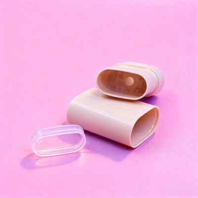 Embalagem de Desodorante em Bastão Twist Up Oval Plano Personalizado 15g 20g Recarregável para Desodorante Corporal e Protetor Solar