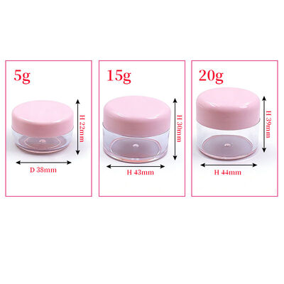 Frasco de creme facial para cosméticos, recipiente para cuidados com a pele, frasco vazio de creme facial 5g 15g 20g