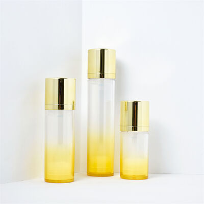 Frasco de Bomba Airless de Luxo Cosmético AS 15ml 30ml 50ml Frasco de Sérum Airless de Parede Dupla Branco com Frasco Fosco