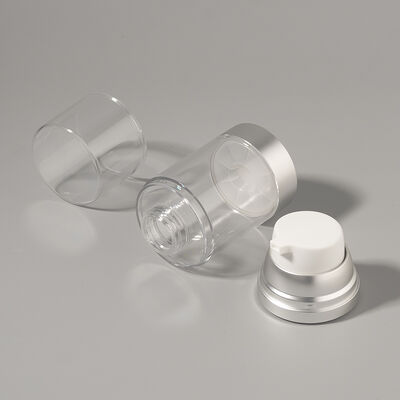 Fábrica Grosso Luxo 100ml 150ml 120ml ABS AS garrafa de bomba sem ar com arte UV brilhante fosco