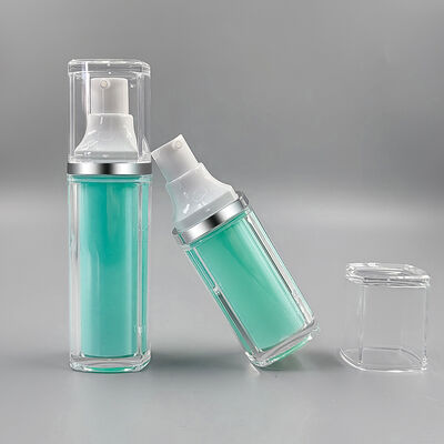 Promoção Quente Atacado Fábrica Alta Qualidade Frasco a Vácuo Quadrado de Camada Dupla de 15ml 30ml 50ml para Cuidados Pessoais