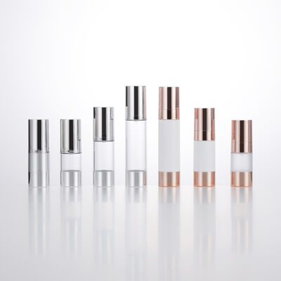 Emagrecimento de viagem Mini Rondas garrafa de loção sem ar 15ml 30ml 50ml Rose Gold Vacuum Flask