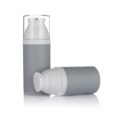 GRAY COLOR 80ml garrafa de bomba sem ar 3 tamanhos garrafa de plástico sem ar opcional para cosméticos