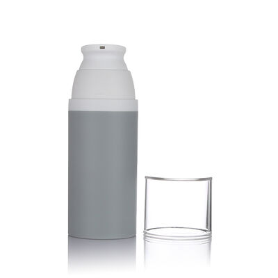 GRAY COLOR 80ml garrafa de bomba sem ar 3 tamanhos garrafa de plástico sem ar opcional para cosméticos