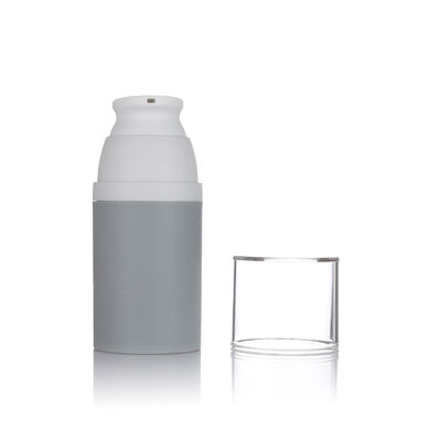 GRAY COLOR 80ml garrafa de bomba sem ar 3 tamanhos garrafa de plástico sem ar opcional para cosméticos