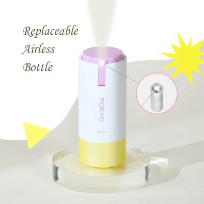 Luxury Frosted 50ml Airless Pump Bottle Vacuum Preservation Technology para embalagens de soro premium para cuidados com a pele