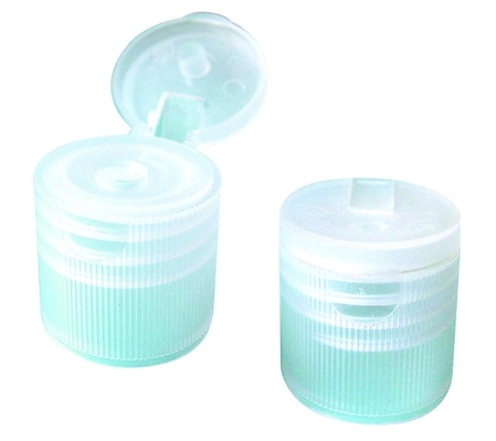 Os tampões de garrafa 20mm cosméticos transparentes, Sanitizer plástico da mão tampam Flip Top