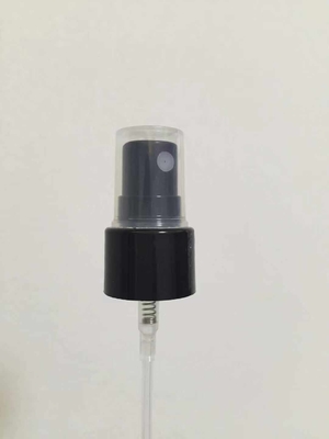 Pulverizador fino preto da névoa com o tampão claro para o Sanitizer 18/410 20/410 da mão