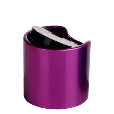 OEM cosmético plástico de alumínio de Flip Top da parte superior do disco dos tampões de garrafa 28mm