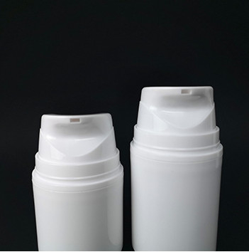 A bomba mal ventilada cilíndrica engarrafa o material plástico branco 80ML 100ML 150Ml dos PP