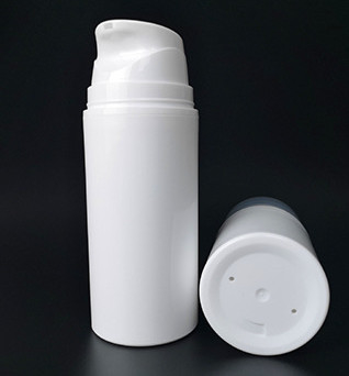 A bomba mal ventilada cilíndrica engarrafa o material plástico branco 80ML 100ML 150Ml dos PP