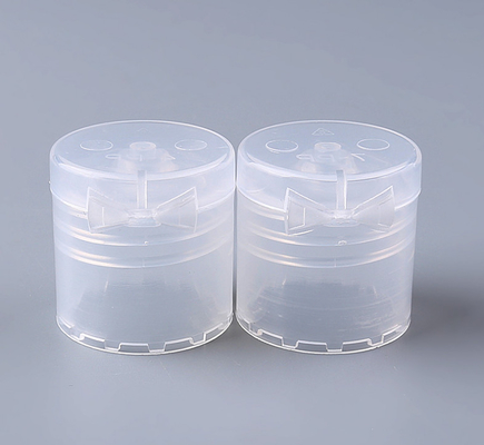Flip Top Bottle Caps Transparent cosmético 20/410 de 24/410 liso
