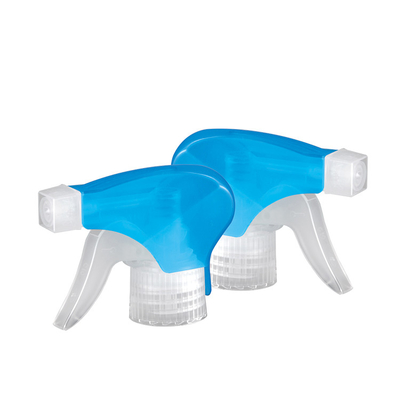 Pulverizador plástico azul transparente 28/410 do disparador para a água de limpeza