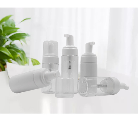 as garrafas plásticas dos cosméticos de 43mm, bomba da espuma do sabão líquido engarrafam 100ml 150ml