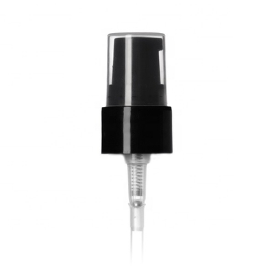 ODM plástico liso preto do OEM da parte superior 20-410 da bomba do tratamento para 1oz em volta da garrafa