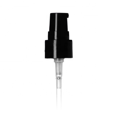 ODM plástico liso preto do OEM da parte superior 20-410 da bomba do tratamento para 1oz em volta da garrafa