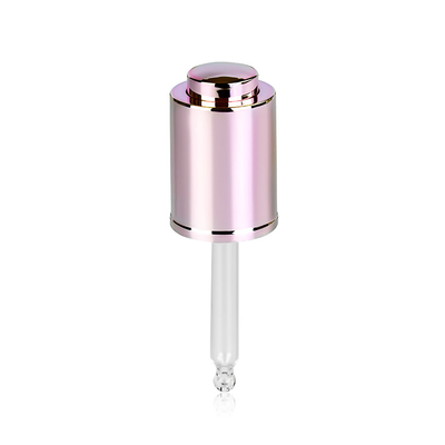 conta-gotas de vidro pequeno cosmético de 18mm em volta da forma com tecla de bambu