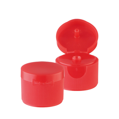 Tampões de garrafa cosméticos plásticos azuis, 24mm Flip Top Cap For Disinfectant