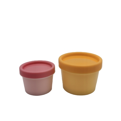 Frascos cosméticos plásticos dos PP, empacotamento de creme facial do frasco de 50g 100g