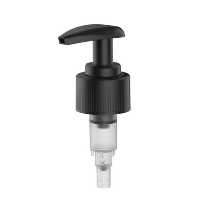 cor do preto da bomba da loção do parafuso de 24mm 28mm com fechamentos com nervuras lisos