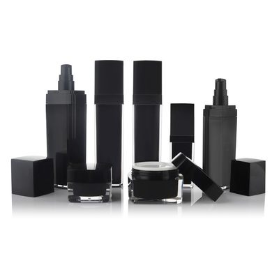 O quadrado cosmético acrílico da garrafa da loção de Skincare dá forma a 30 Ml 50 Ml 100 Ml