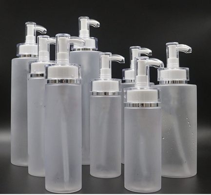 Cilindro cosmético 200ml 300ml 500ml da garrafa da loção do ANIMAL DE ESTIMAÇÃO vazio para empacotar